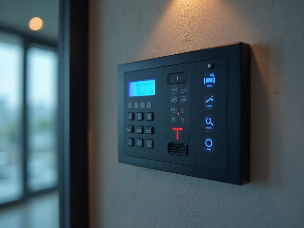 Intruder alarm system connected to keyholding alarm response service