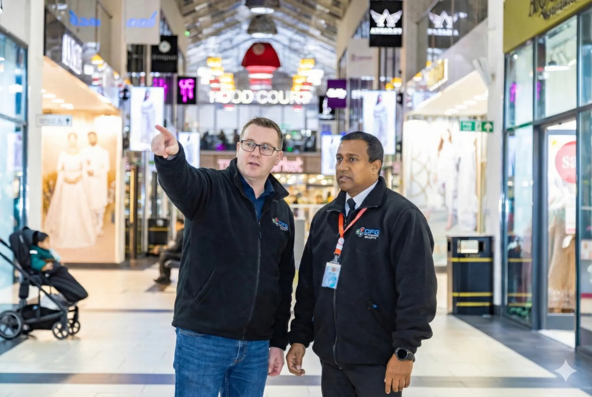 Delta Force Group retail security officers in shopping centre