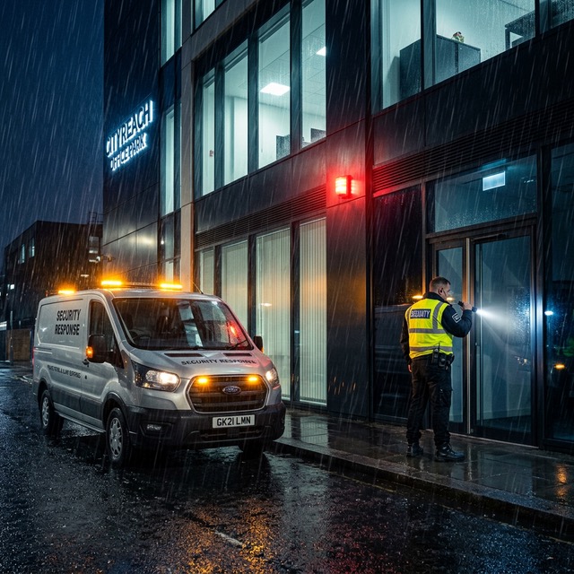 Keyholding provider attending alarm call-out: fast response times and SIA-licensed officers protect your premises.